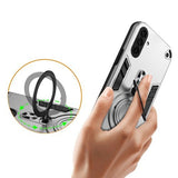 EIDERWOOD Samsung Galaxy A36 (5G) Hybrid Cover - 360 Grader Roterbar Kickstand - MagSafe Kompatibel - Sølv