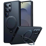 TORRAS - Samsung Galaxy S25 Ultra - Hybrid Cover m. Kickstand - MagSafe Kompatibel - Sort