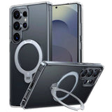 TORRAS - Samsung Galaxy S25 Ultra - Hybrid Cover m. Kickstand - MagSafe Kompatibel - Gennemsigtig