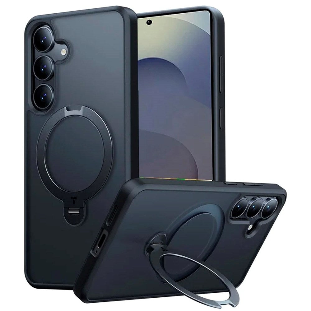 TORRAS - Samsung Galaxy S25+ (Plus) - Hybrid Cover m. Kickstand - MagSafe Kompatibel - Sort