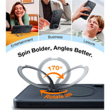 TORRAS - Samsung Galaxy S25+ (Plus) - Hybrid Cover m. Kickstand - MagSafe Kompatibel - Sort