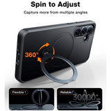 TORRAS - Samsung Galaxy S25 - Hybrid Cover m. Kickstand - MagSafe Kompatibel - Sort