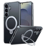 TORRAS - Samsung Galaxy S25 - Hybrid Cover m. Kickstand - MagSafe Kompatibel - Gennemsigtig