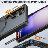 Samsung Galaxy S25 Ultra - TORRAS Guardian Ostand Hybrid Cover - Kickstand - MagSafe Kompatibel - Sort