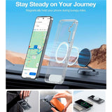 TORRAS - Samsung Galaxy S25+ (Plus) - Hybrid Cover m. Ståfunktion - MagSafe Kompatibel - Gennemsigtig