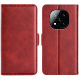 Xiaomi Redmi Note 14 Pro+ - EIDERWOOD Kunstlæder Flip Cover m. Pung & Ståfunktion - Rød