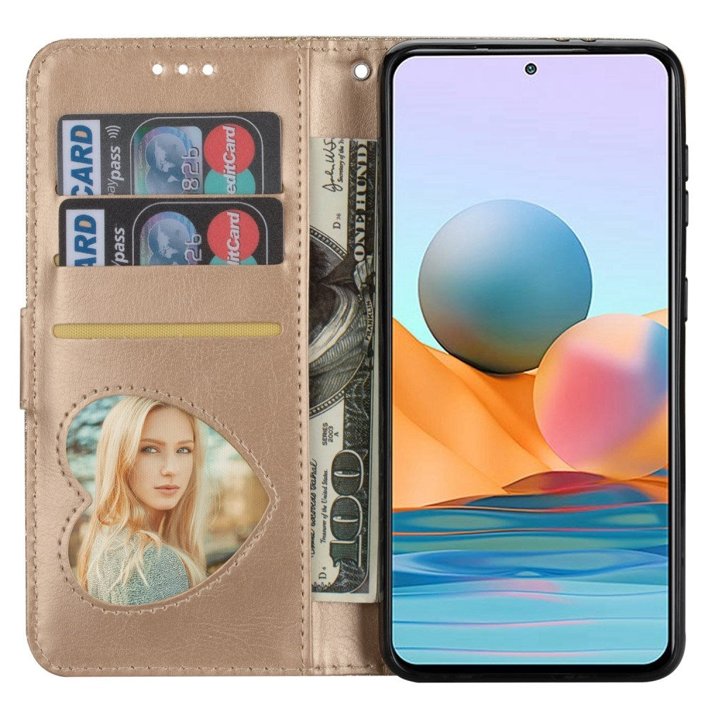EIDERWOOD - Samsung Galaxy A56 (5G) - Glimmer Flip Cover m. Lynlåslomme & Ståfunktion - Guld