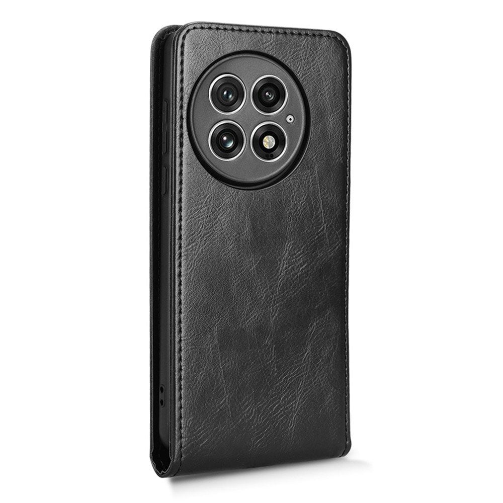 EIDERWOOD - OnePlus 13 - Vegansk Læder Flip Cover m. Kortlomme - Sort