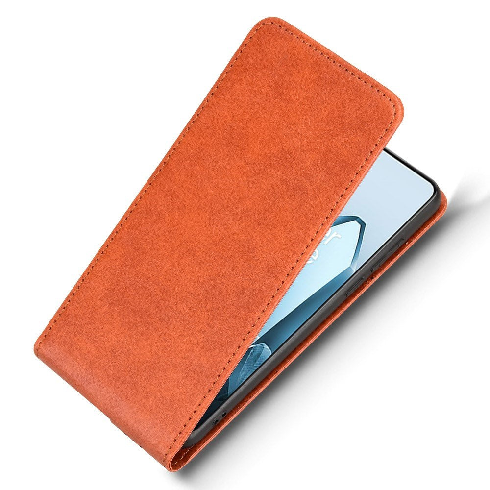 EIDERWOOD - OnePlus 13 - Vegansk Læder Flip Cover m. Kortlomme - Orange