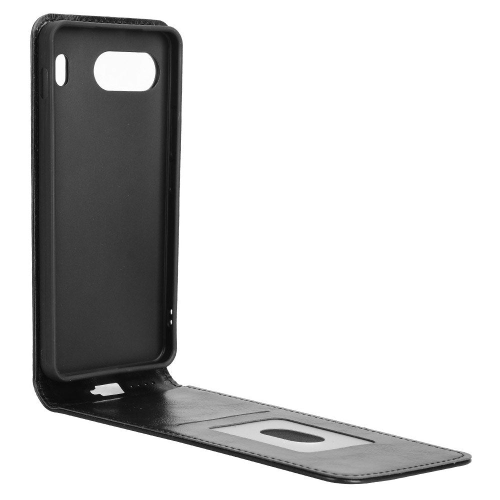 EIDERWOOD OnePlus Nord 4 Vertikalt Mobil Flip Cover m. Kortholder - Sort
