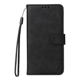 EIDERWOOD - Samsung Galaxy A56 (5G) / A36 (5G) - 2-i-1 Kunstlæder Flip Case m. Skærmbeskyttelsesglas - Sort