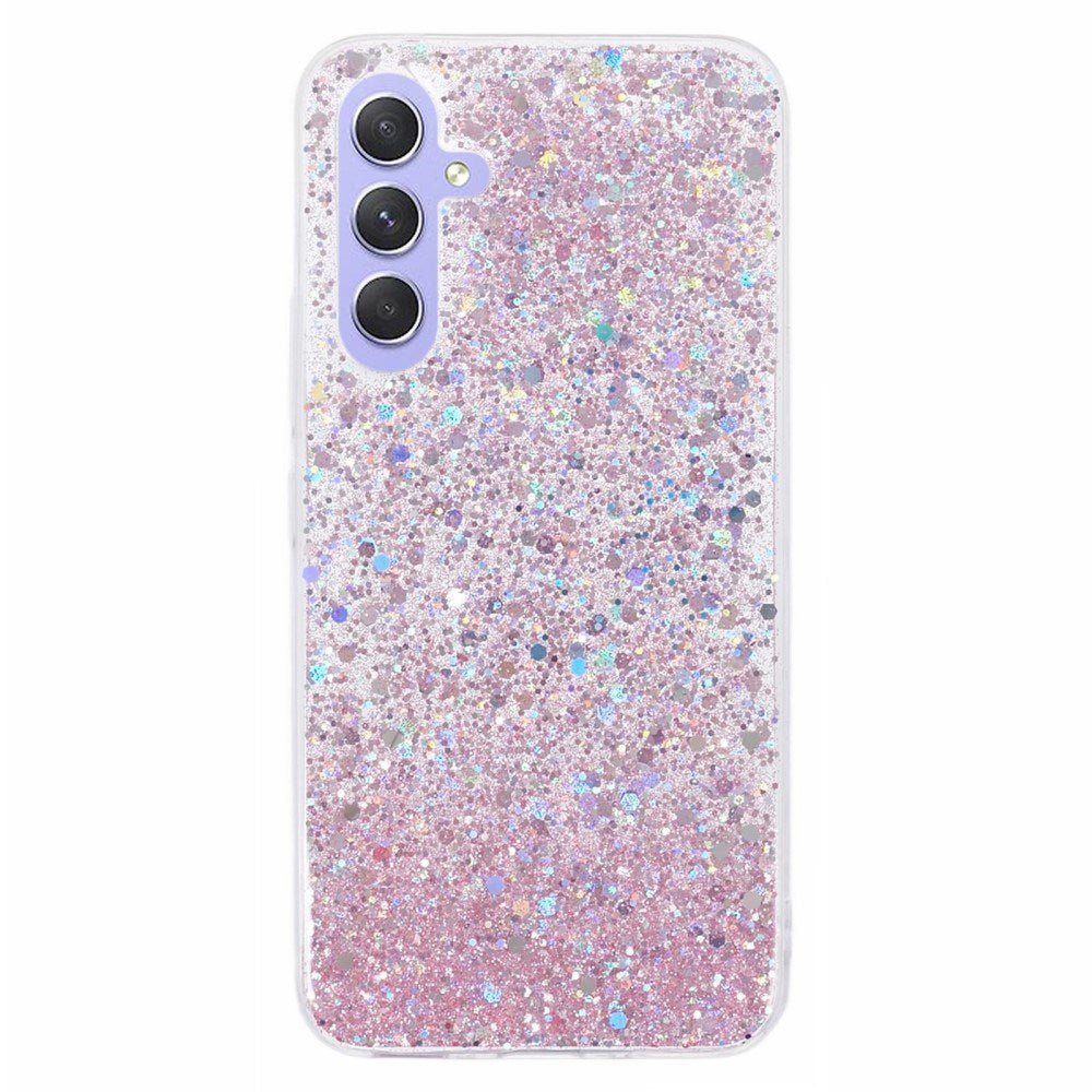 EIDERWOOD - Samsung Galaxy A26 (5G) - Fleksibelt Plastik Cover m. Glimmer - Lyserød
