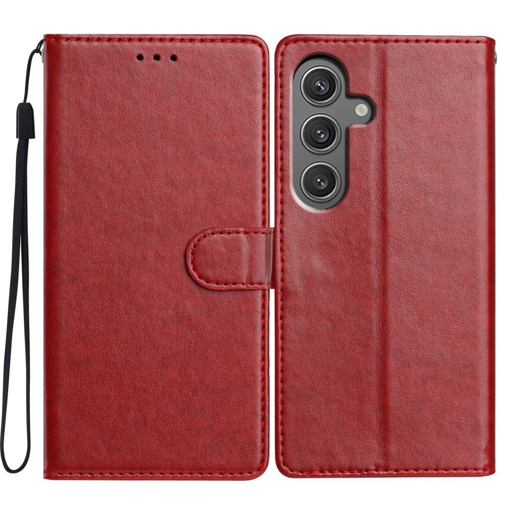 EIDERWOOD - Samsung Galaxy A26 (5G) - Kunstlæder Flip Cover m. Strop - Rød