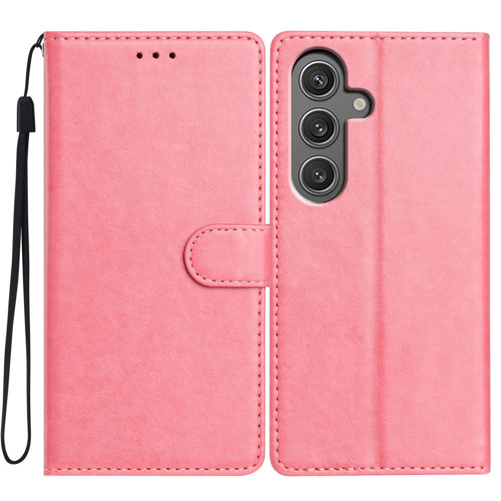 EIDERWOOD - Samsung Galaxy A26 (5G) - Kunstlæder Flip Cover m. Strop - Lyserød