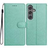 EIDERWOOD - Samsung Galaxy A56 (5G) - Kunstlæder Flip Cover m. Strop - Grøn