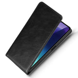 EIDERWOOD Xiaomi Redmi 14C Vertikalt Mobil Flip Cover m. Kortholder - Sort