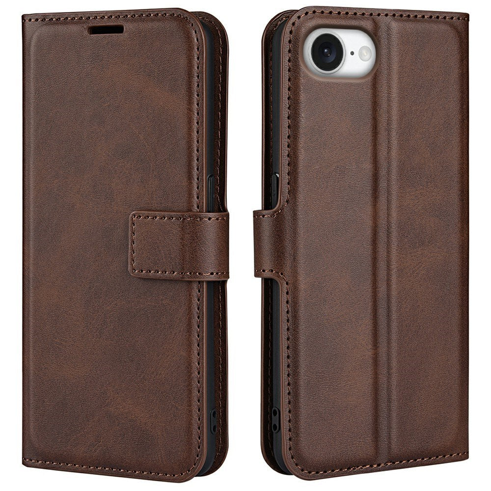 EIDERWOOD - iPhone 16e - Kunstlæder Flip Cover - Brun