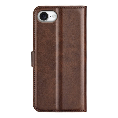 EIDERWOOD - iPhone 16e - Kunstlæder Flip Cover - Brun