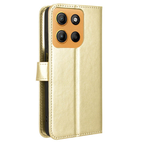 EIDERWOOD - Motorola Moto G15 / G15 Power - Kunstlæder Flip Cover m. Strop - Guld