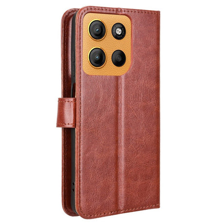 EIDERWOOD - Motorola Moto G15 / G15 Power - Kunstlæder Flip Cover m. Strop - Brun