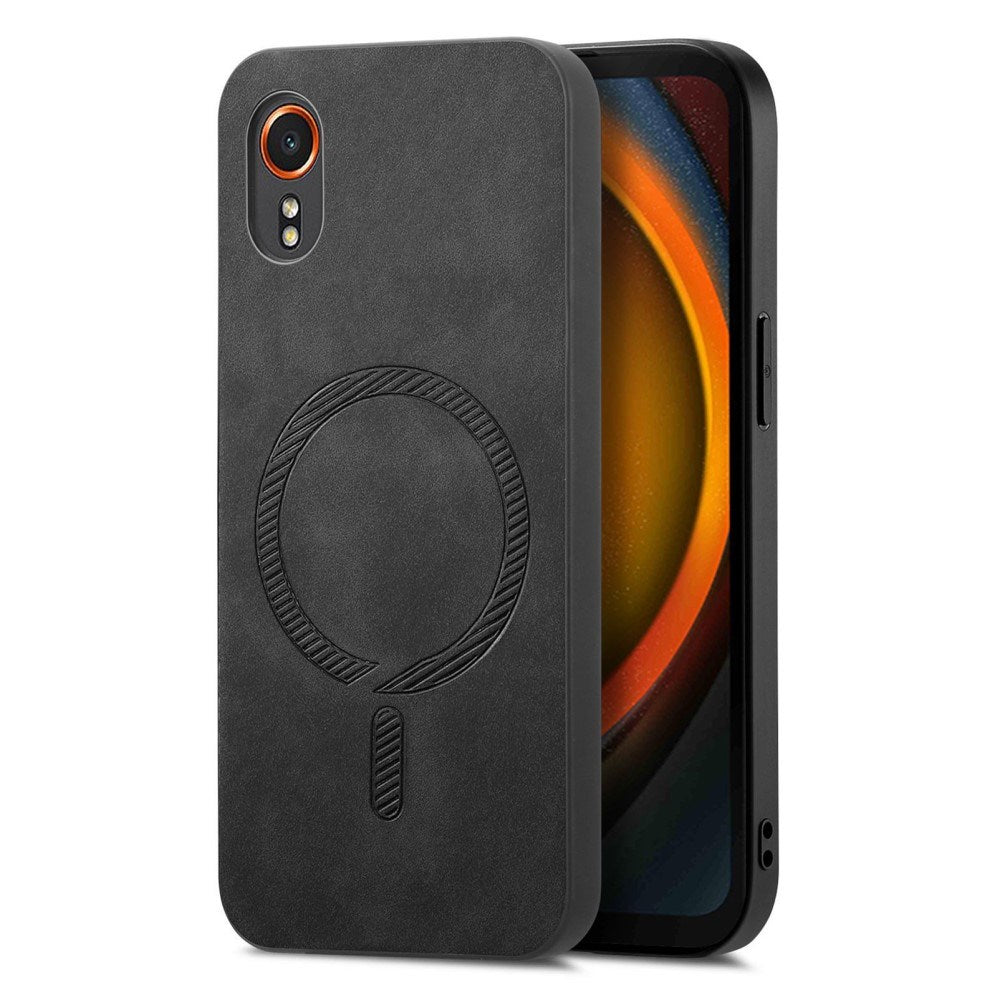 EIDERWOOD Samsung Galaxy Xcover 7 Kunstlæder Mobil Cover - MagSafe Kompatibel - Sort