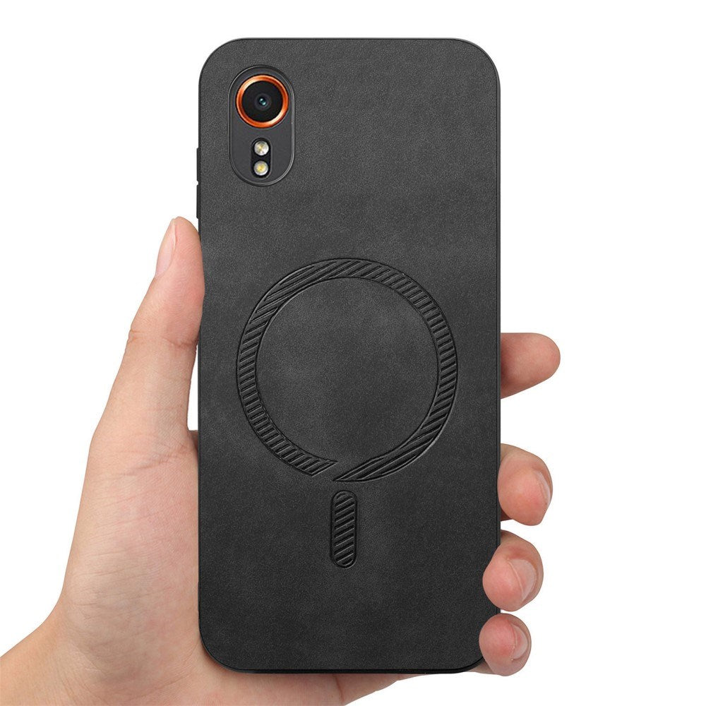 EIDERWOOD Samsung Galaxy Xcover 7 Kunstlæder Mobil Cover - MagSafe Kompatibel - Sort