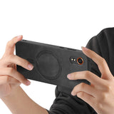 EIDERWOOD Samsung Galaxy Xcover 7 Kunstlæder Mobil Cover - MagSafe Kompatibel - Sort