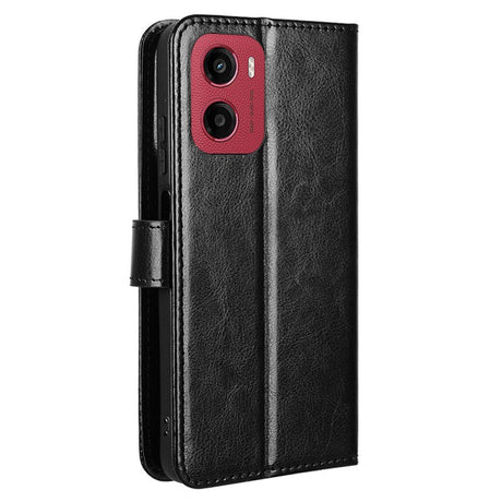 EIDERWOOD - Motorola Moto G05 / E15 - Kunstlæder Flip Cover m. Strop - Sort