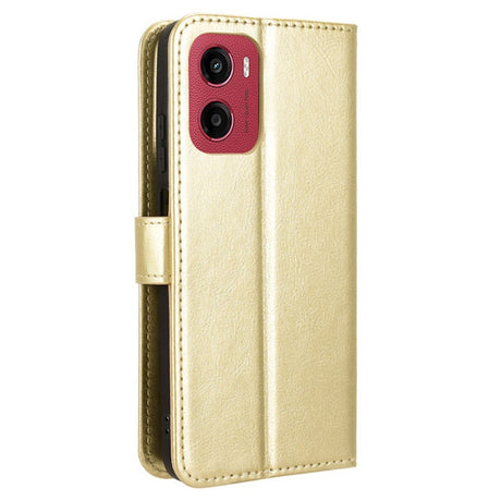 EIDERWOOD - Motorola Moto G05 / E15 - Kunstlæder Flip Cover m. Strop - Guld