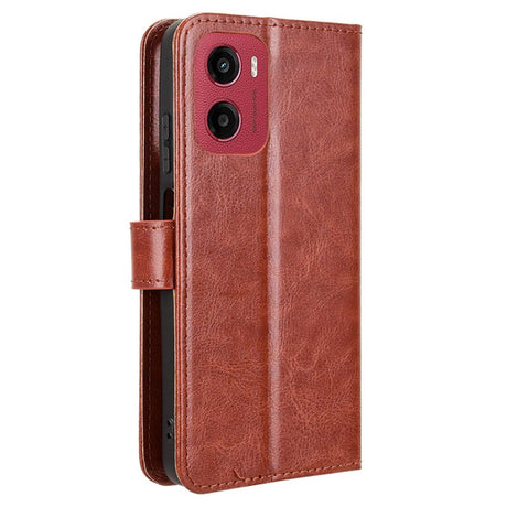 EIDERWOOD - Motorola Moto G05 / E15 - Kunstlæder Flip Cover m. Strop - Brun