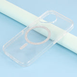 EIDERWOOD - iPhone 16 - Plastik Glitter Cover - MagSafe Kompatibel - Gennemsigtig
