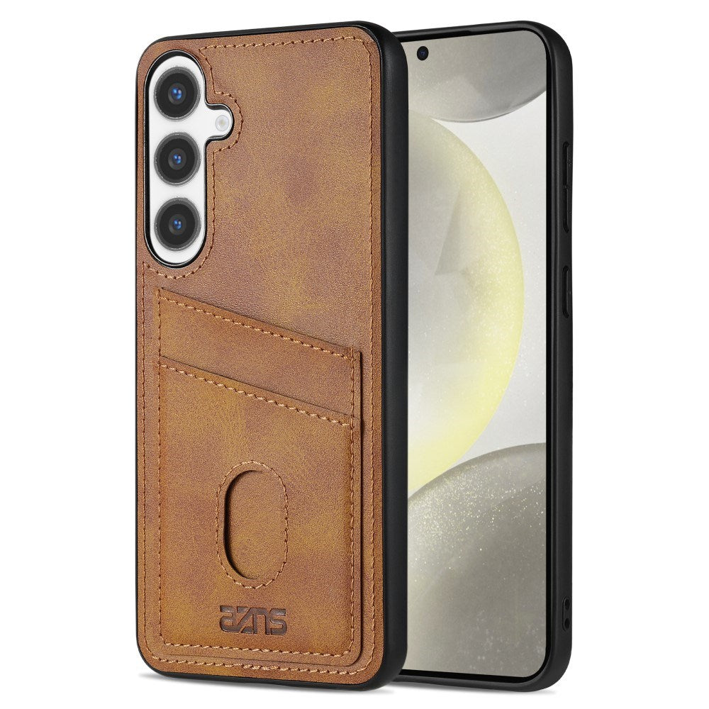 EIDERWOOD - Samsung Galaxy A56 (5G) - Kunstlæder Bagside Cover m. Kortholder - Brun