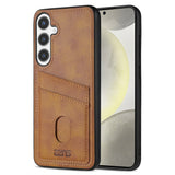 EIDERWOOD - Samsung Galaxy A56 (5G) - Kunstlæder Bagside Cover m. Kortholder - Brun