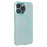 iPhone 15 Pro - EIDERWOOD Plastik Glitter Cover - MagSafe Kompatibel - Grøn