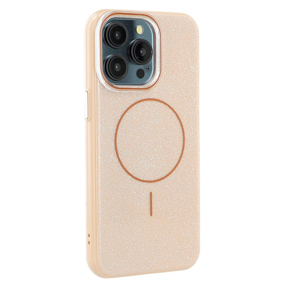 iPhone 15 Pro - EIDERWOOD Plastik Glitter Cover - MagSafe Kompatibel - Guld