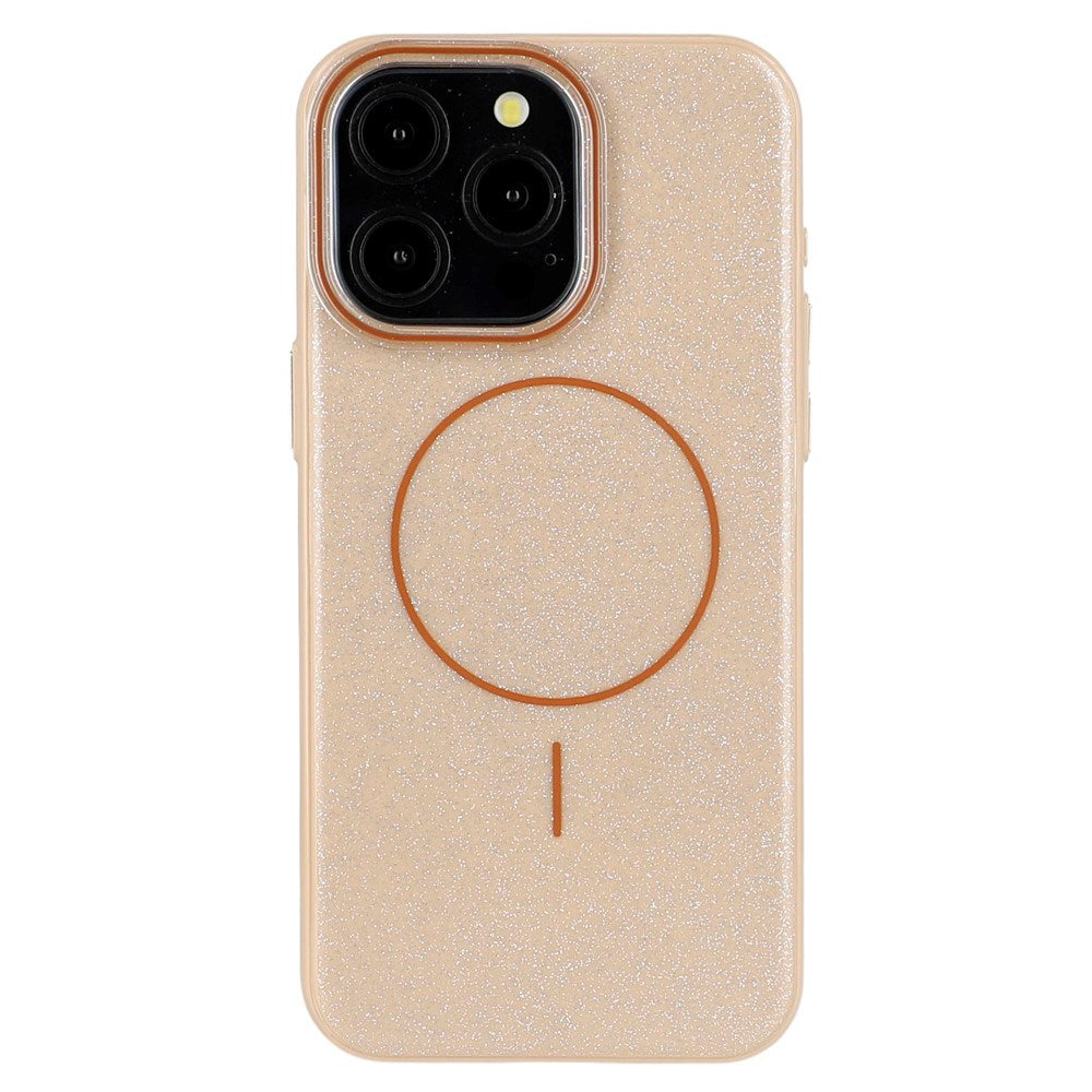 iPhone 15 Pro - EIDERWOOD Plastik Glitter Cover - MagSafe Kompatibel - Guld