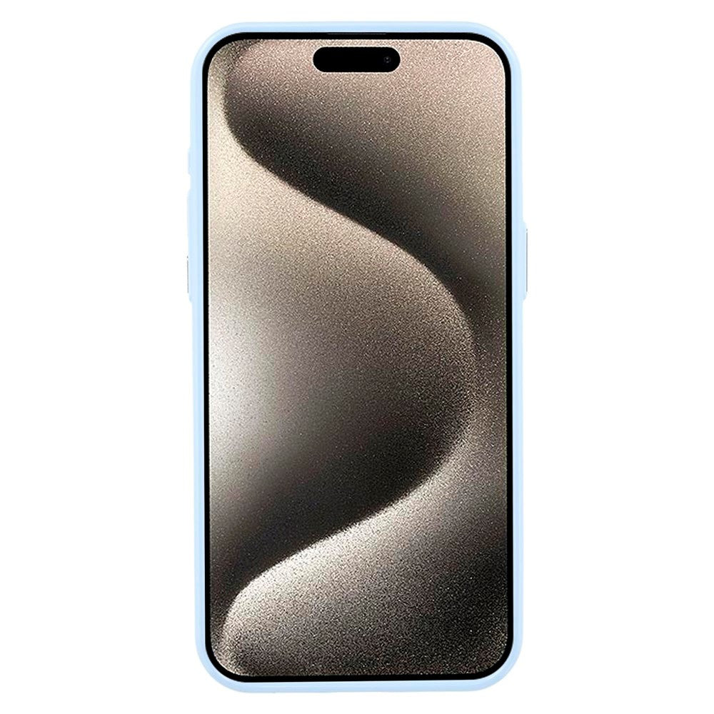 iPhone 15 Pro - EIDERWOOD Plastik Glitter Cover - MagSafe Kompatibel - Blå