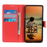 EIDERWOOD Xiaomi Redmi Note 14 Pro (5G) / Poco X7 Kunstlæder Flip Cover m. Kortholder - Rød