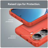 EIDERWOOD Xiaomi Poco X7 Pro Brushed Carbon Mobil Cover - Rød