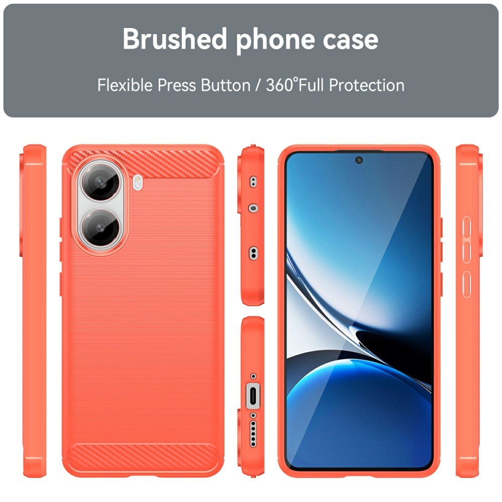 EIDERWOOD Xiaomi Poco X7 Pro Brushed Carbon Mobil Cover - Rød