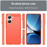 EIDERWOOD Xiaomi Poco X7 Pro Brushed Carbon Mobil Cover - Rød
