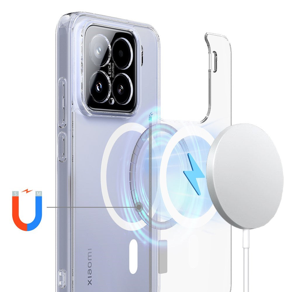 EIDERWOOD - Xiaomi 15 - Fleksibelt Plastik Cover - MagSafe Kompatibel - Gennemsigtig