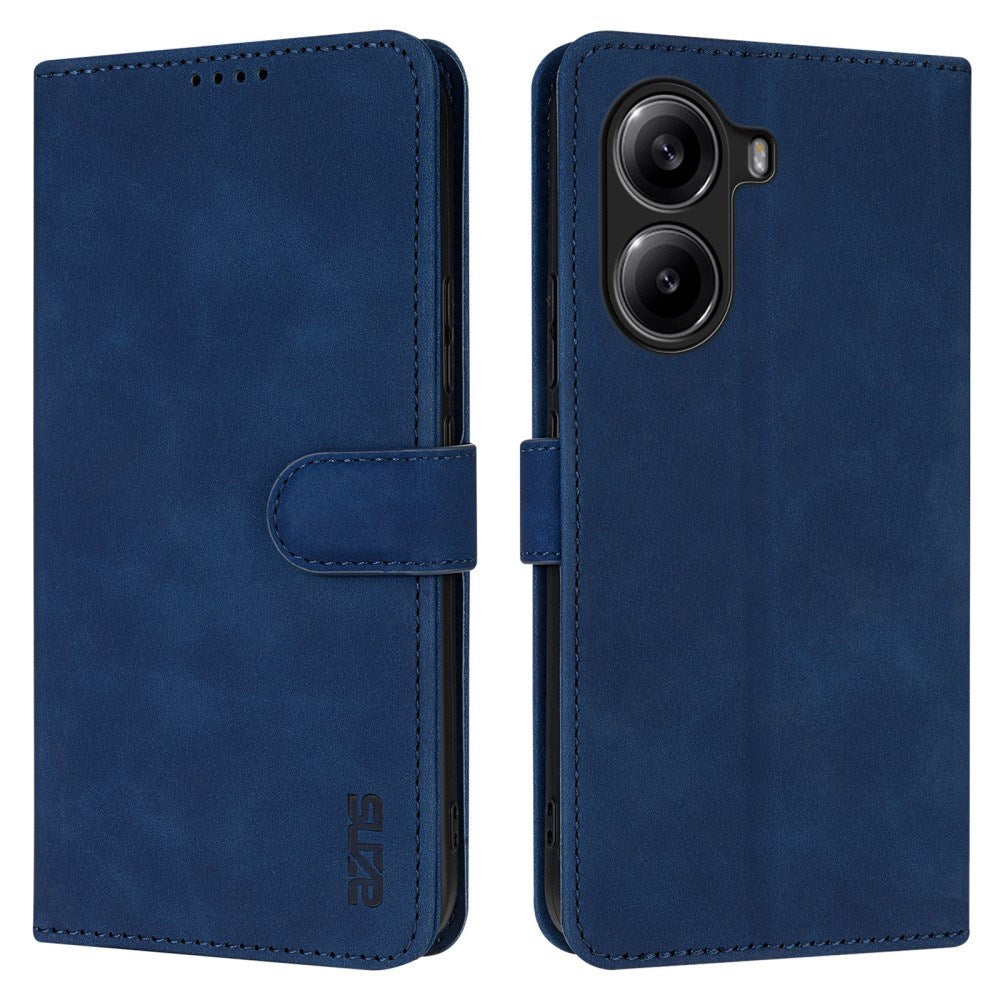 EIDERWOOD - Xiaomi Poco X7 Pro - Kunstlæder Flip Cover m. Kortholder & Ståfunktion - Blå