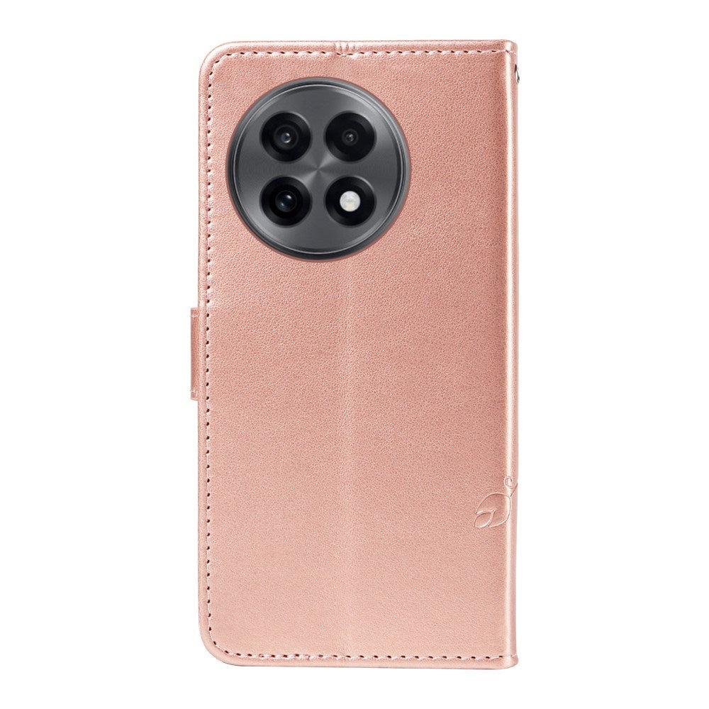 EIDERWOOD OnePlus 13R Flipcover m. Motiv - Kortholder & Ståfunktion - Rose Gold