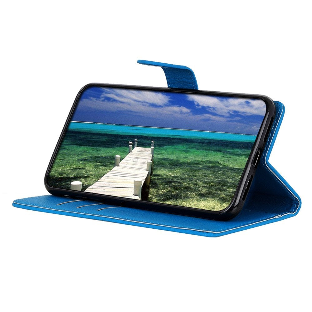 EIDERWOOD Xiaomi Poco X7 Pro Litchi Kunstlæder Flip Cover inkl. Pung - Blå