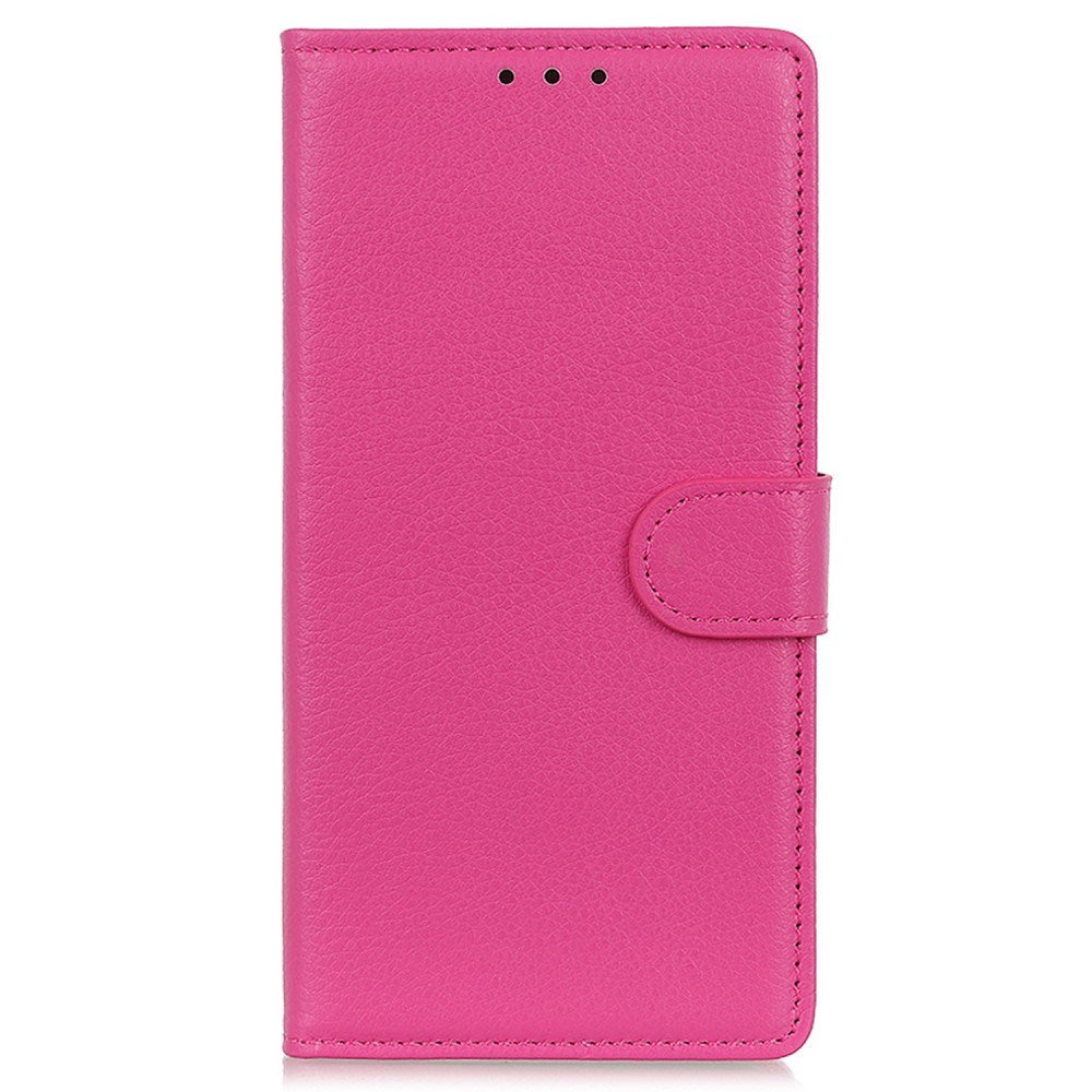 EIDERWOOD Xiaomi Poco X7 Pro Litchi Kunstlæder Flip Cover inkl. Pung - Lyserød
