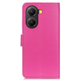 EIDERWOOD Xiaomi Poco X7 Pro Litchi Kunstlæder Flip Cover inkl. Pung - Lyserød