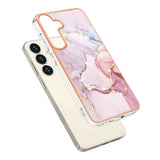 Samsung Galaxy S25+ (Plus) / S24+ (Plus) - EIDERWOOD Marmormønstret Plastik Cover - Rose Gold