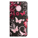EIDERWOOD Samsung Galaxy S25 Edge Kunstlæder Mobil Cover m. Pung & Ståfunktion - Sommerfugle