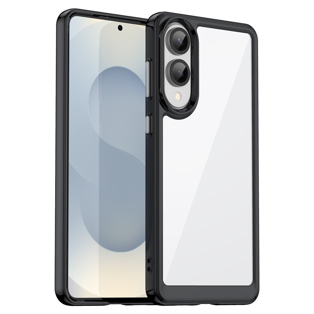 EIDERWOOD - Samsung Galaxy S25 Edge - Hybrid Plastik Cover - Gennemsigtig / Sort